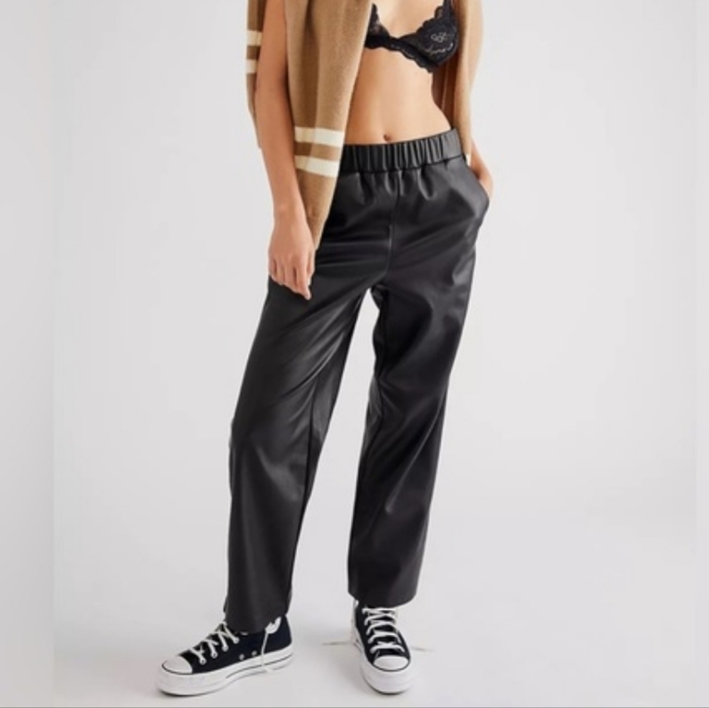 Blank NYC Black Faux Leather Pants Size XS